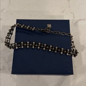 DANNIJO Black and Crystal Choker